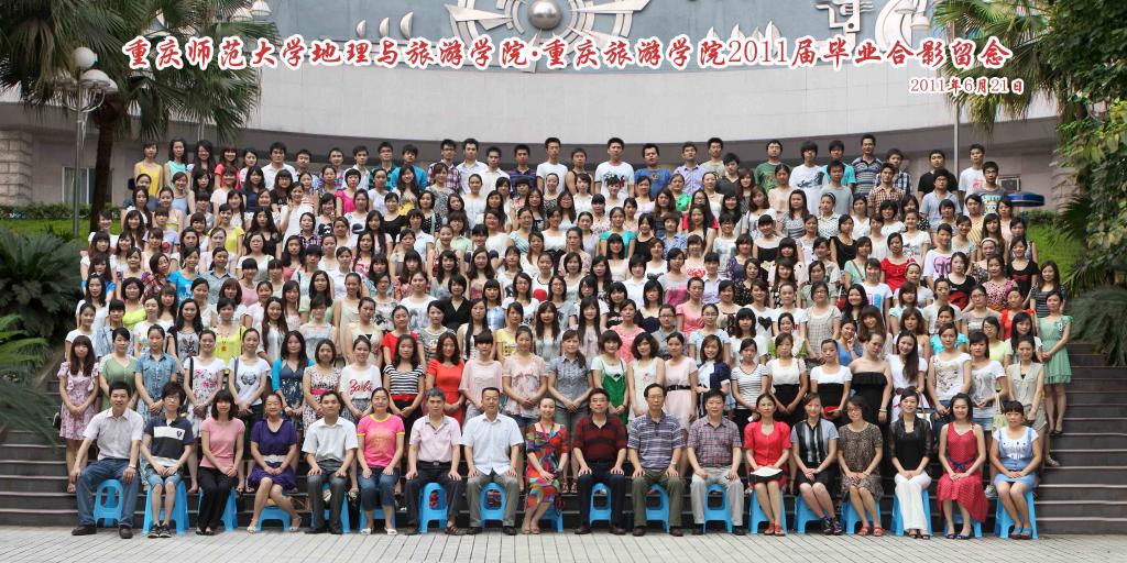 2007级旅游学生合影
